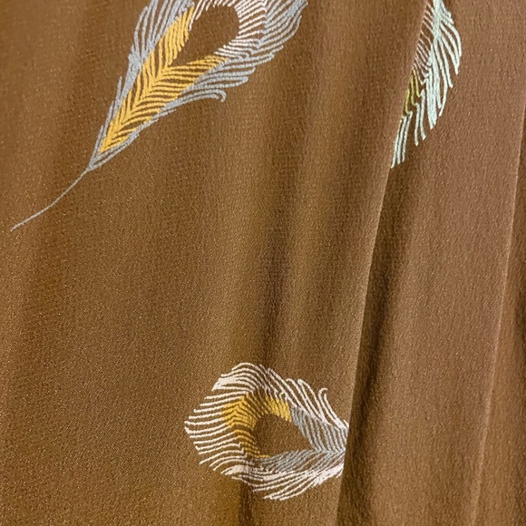 Madewell silk maxi dress in nightflower feather print - Picture 3 of 8